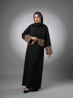 ست دو تیکه مجلسی زنانه هندی دوزی شده لینن